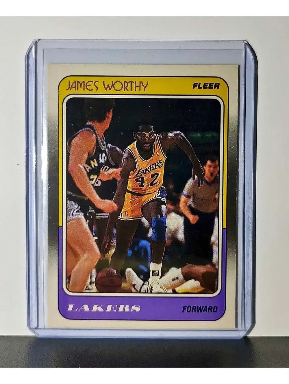 James Worthy 1988 Fleer NBA #70 Card Los Angeles Lakers